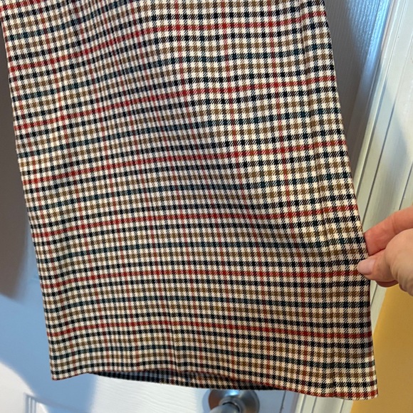 Zara TRF Collection Plaid Trousers in Red and Brown - Picture 5 of 8